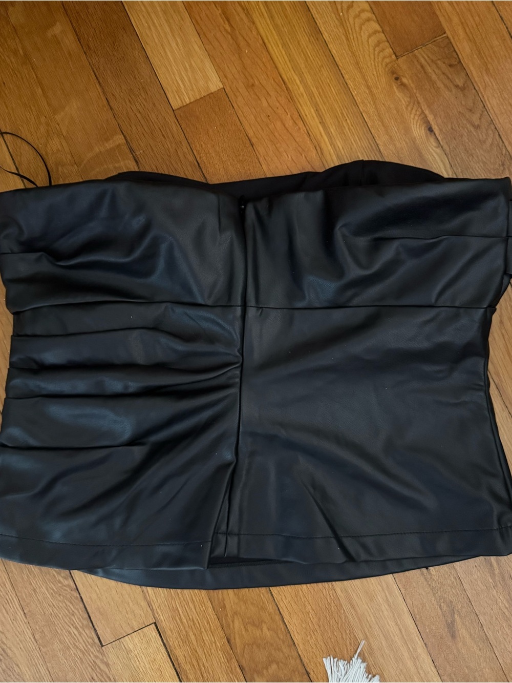 Banana Republic faux leather bustier corset top strapless - Picture 2 of 3